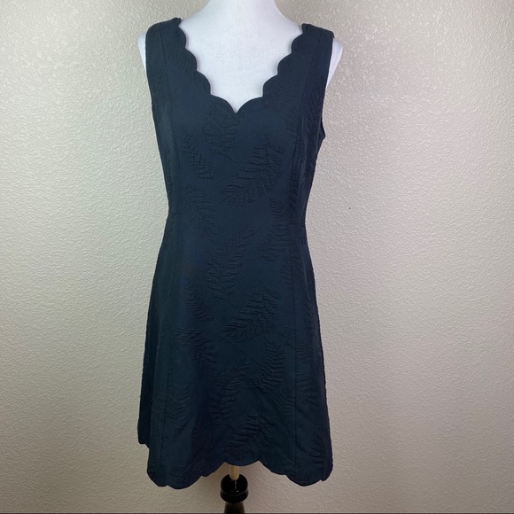 Lilly Pulitzer 8 Black Onyx Sabeen Scallop Dress - Picture 3 of 8